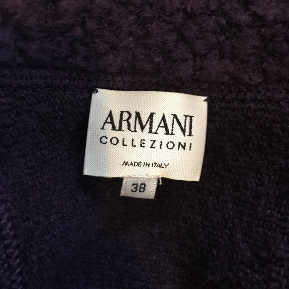 Armani Boucle Purple Blazer - Picture 5 of 9
